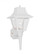 Polycarbonate Outdoor traditional 1-light outdoor exterior medium wall lantern sconce in white finis (38|8720-15)