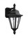 Brentwood traditional 1-light outdoor exterior downlight wall lantern sconce in black finish with cl (38|8825-12)