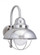 Sebring transitional 1-light outdoor exterior large wall lantern sconce in brushed stainless silver (38|8871-98)