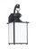 Jamestowne transitional 1-light outdoor exterior Dark Sky compliant wall lantern sconce in black fin (38|84158D-12)