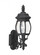 Wynfield traditional 1-light outdoor exterior wall lantern sconce uplight in black finish with clear (38|88200-12)