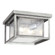 Hunnington contemporary 2-light outdoor exterior ceiling flush mount in weathered pewter grey finish (38|78027-57)