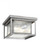 Hunnington contemporary 2-light outdoor exterior ceiling flush mount in weathered pewter grey finish (38|78027-57)