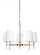 Driscoll contemporary 5-light indoor dimmable ceiling chandelier pendant light in satin brass gold f (38|3140405-848)