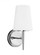 Driscoll contemporary 1-light indoor dimmable bath vanity wall sconce in chrome silver finish with c (38|4140401-05)