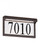 Address Light transitional 1-light outdoor exterior LED outdoor wall mount address light in antique (38|96091S-71)