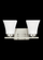 Bayfield contemporary 2-light indoor dimmable bath vanity wall sconce in brushed nickel silver finis (38|4411602-962)