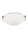 Clip Ceiling transitional 2-light indoor dimmable flush mount in brushed nickel silver finish with s (38|7543502-962)