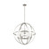 Alturas contemporary 9-light indoor dimmable ceiling chandelier pendant light in brushed nickel silv (38|3124609-962)