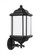 Kent traditional 1-light outdoor exterior large uplight wall lantern sconce in black finish with sat (38|84532-12)
