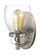Belton transitional 1-light indoor dimmable bath vanity wall sconce in brushed nickel silver finish (38|4114501-962)