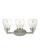Belton transitional 3-light indoor dimmable bath vanity wall sconce in brushed nickel silver finish (38|4414503-962)