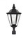 Brentwood traditional 3-light LED outdoor exterior post lantern in black finish with clear glass pan (38|8231EN-12)