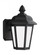 Brentwood traditional 1-light outdoor exterior small wall lantern sconce in black finish with smooth (38|89822-12)