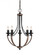 Corbeille traditional 5-light LED indoor dimmable ceiling chandelier pendant light in stardust weath (38|3280405EN-846)