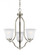 Emmons traditional 3-light indoor dimmable ceiling chandelier pendant light in brushed nickel silver (38|3139003-962)