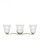Emmons traditional 3-light indoor dimmable bath vanity wall sconce in brushed nickel silver finish w (38|4439003-962)