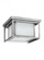 Hunnington contemporary 2-light outdoor exterior ceiling flush mount in weathered pewter grey finish (38|79039-57)