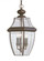 Lancaster traditional 3-light outdoor exterior pendant in antique bronze finish with clear curved be (38|6039EN-71)