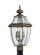 Lancaster traditional 3-light LED outdoor exterior post lantern in antique bronze finish with clear (38|8239EN-71)