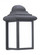 Mullberry Hill traditional 1-light outdoor exterior wall lantern sconce in black finish with smooth (38|8788-12)