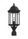 Sevier traditional 1-light outdoor exterior large post lantern in black finish with clear glass pane (38|8238701-12)