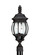 Wynfield traditional 2-light LED outdoor exterior post lantern in black finish with glass shades (38|82200EN-12)