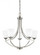 Hanford traditional 5-light LED indoor dimmable ceiling chandelier pendant light in brushed nickel s (38|3124505EN3-962)