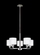 Canfield modern 5-light indoor dimmable ceiling chandelier pendant light in brushed nickel silver fi (38|3128805-962)