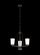 Franport transitional 3-light LED indoor dimmable ceiling chandelier pendant light in bronze finish (38|3128903EN3-710)