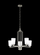 Franport transitional 5-light LED indoor dimmable ceiling chandelier pendant light in brushed nickel (38|3128905EN3-962)