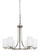 Hettinger transitional 6-light LED indoor dimmable ceiling chandelier pendant light in brushed nicke (38|3139106EN3-962)