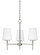 Driscoll contemporary 3-light LED indoor dimmable ceiling chandelier pendant light in brushed nickel (38|3140403EN3-962)