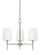 Driscoll contemporary 3-light LED indoor dimmable ceiling chandelier pendant light in brushed nickel (38|3140403EN3-962)