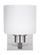 Canfield modern 1-light indoor dimmable bath vanity wall sconce in brushed nickel silver finish with (38|4128801-962)