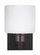 Canfield modern 1-light LED indoor dimmable bath vanity wall sconce in bronze finish with etched whi (38|4128801EN3-710)