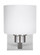 Canfield modern 1-light LED indoor dimmable bath vanity wall sconce in brushed nickel silver finish (38|4128801EN3-962)