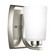 Franport transitional 1-light indoor dimmable bath vanity wall sconce in brushed nickel silver finis (38|4128901-962)