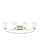 Hanford traditional 4-light LED indoor dimmable bath vanity wall sconce in brushed nickel silver fin (38|4424504EN3-962)
