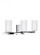 Alturas contemporary 3-light LED indoor dimmable bath vanity wall sconce in chrome silver finish wit (38|4424603EN3-05)