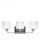 Canfield modern 3-light LED indoor dimmable bath vanity wall sconce in brushed nickel silver finish (38|4428803EN3-962)