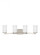 Hettinger transitional 4-light LED indoor dimmable bath vanity wall sconce in brushed nickel silver (38|4439104EN3-962)