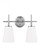 Driscoll contemporary 2-light LED indoor dimmable bath vanity wall sconce in chrome silver finish wi (38|4440402EN3-05)