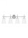 Driscoll contemporary 4-light LED indoor dimmable bath vanity wall sconce in chrome silver finish wi (38|4440404EN3-05)