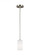Alturas contemporary 1-light LED indoor dimmable ceiling hanging single pendant light in brushed (38|6124601EN3-962)