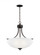 Geary transitional 3-light LED indoor dimmable ceiling pendant hanging chandelier pendant light in b (38|6616503EN3-710)