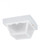 Outdoor Ceiling traditional 2-light LED outdoor exterior ceiling flush mount in white finish with cl (38|7569EN3-15)