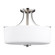 Canfield modern 3-light indoor dimmable ceiling semi-flush mount in brushed nickel silver finish wit (38|7728803-962)