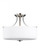 Canfield modern 3-light LED indoor dimmable ceiling semi-flush mount in brushed nickel silver finish (38|7728803EN3-962)