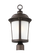 Calder traditional 1-light LED outdoor exterior post lantern in antique bronze finish with satin etc (38|8250701EN3-71)